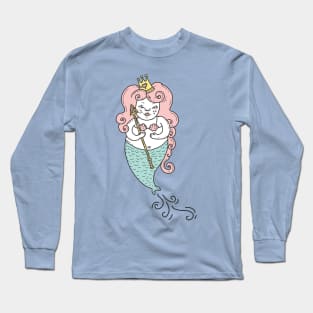 Cute mermaid illustration Long Sleeve T-Shirt